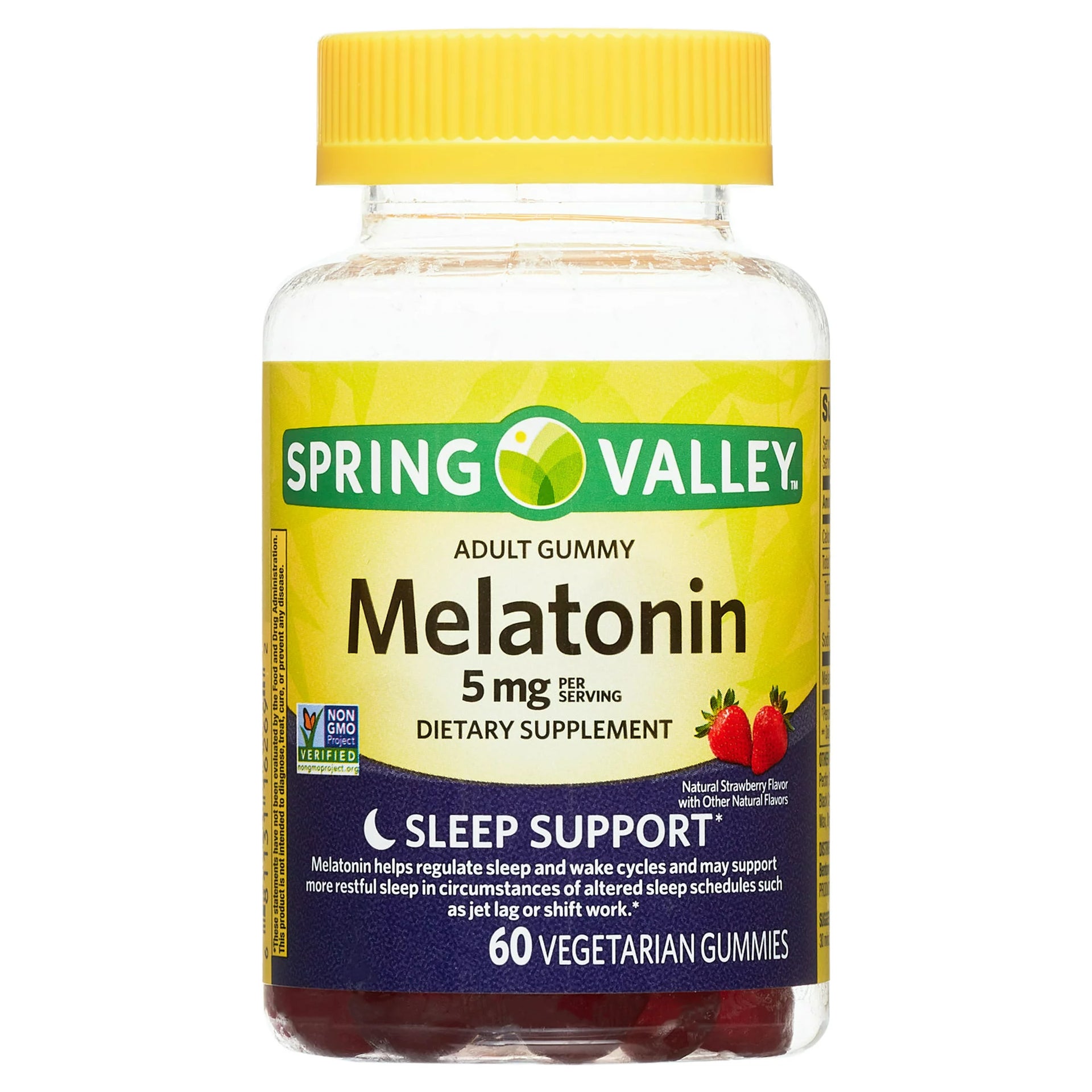 Spring Valley Melatonin Pectin Dietary Supplement Gummies, Strawberry, –  Springvalley